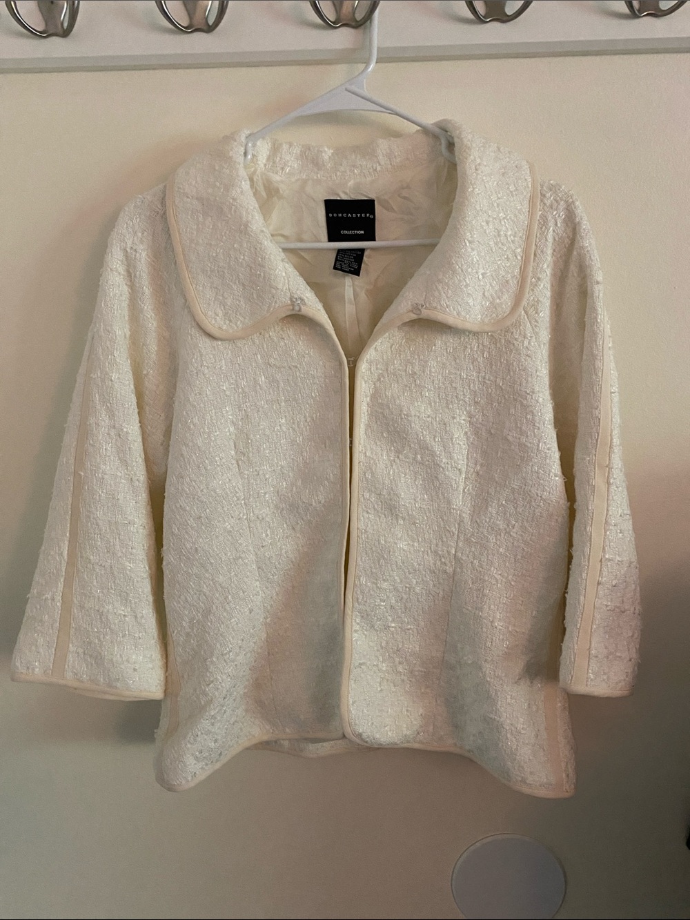 Doncaster Cream Clip-Front Jacket
